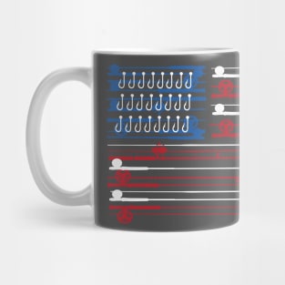 Fishing Rods American Flag Mug